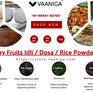 Dry fruits Idli / Dosa / Rice Powder [200 grams]